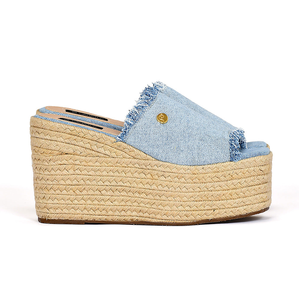 Loa Denim Platform Shoes | Women's Platforms Puerto Rico | Siberian ...