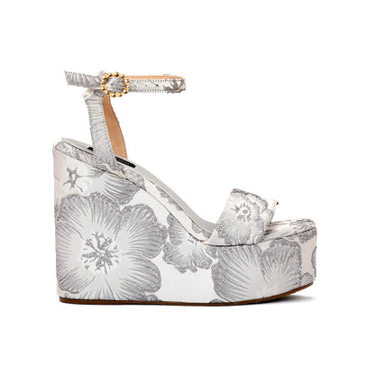 Flor Silver Plataforma Estampada