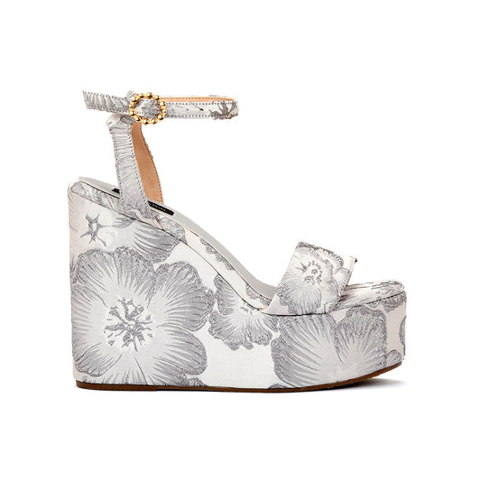 Flor Silver Plataforma Estampada