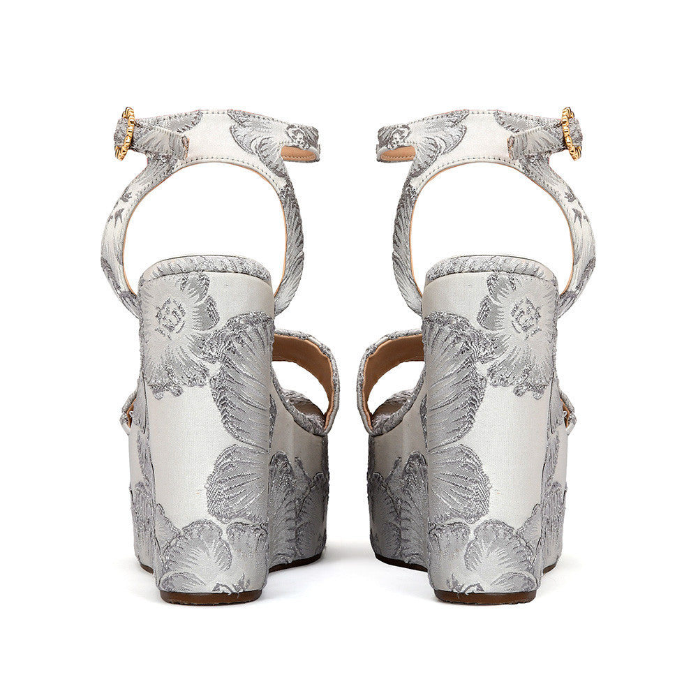 Flor Silver Plataforma Estampada