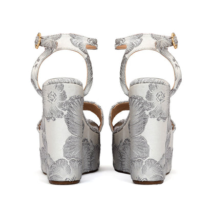 Flor Silver Plataforma Estampada