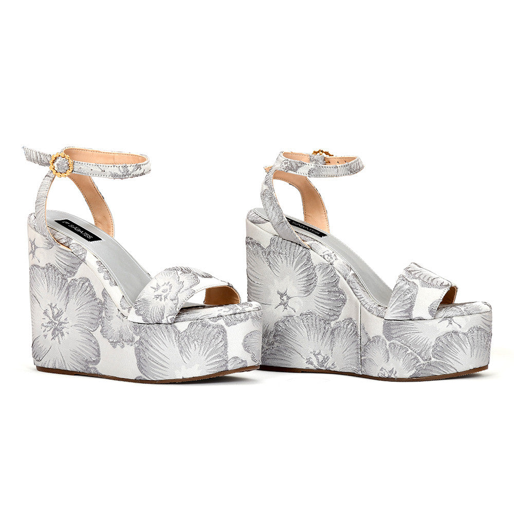 Flor Silver Plataforma Estampada