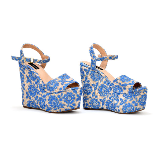 Amelia Blue – Plataformas de mujer en estampado floral